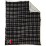Mount St. Charles Flannel Sherpa Blanket