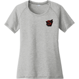 Strathroy Rockets Ladies PosiCharge Tri-Blend Wicking Scoop Neck Raglan Tee