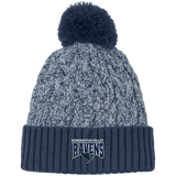 Kensington Valley Ravens New Era Marled Knit Pom Beanie