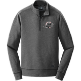 Allegheny Badgers New Era Tri-Blend Fleece 1/4-Zip Pullover